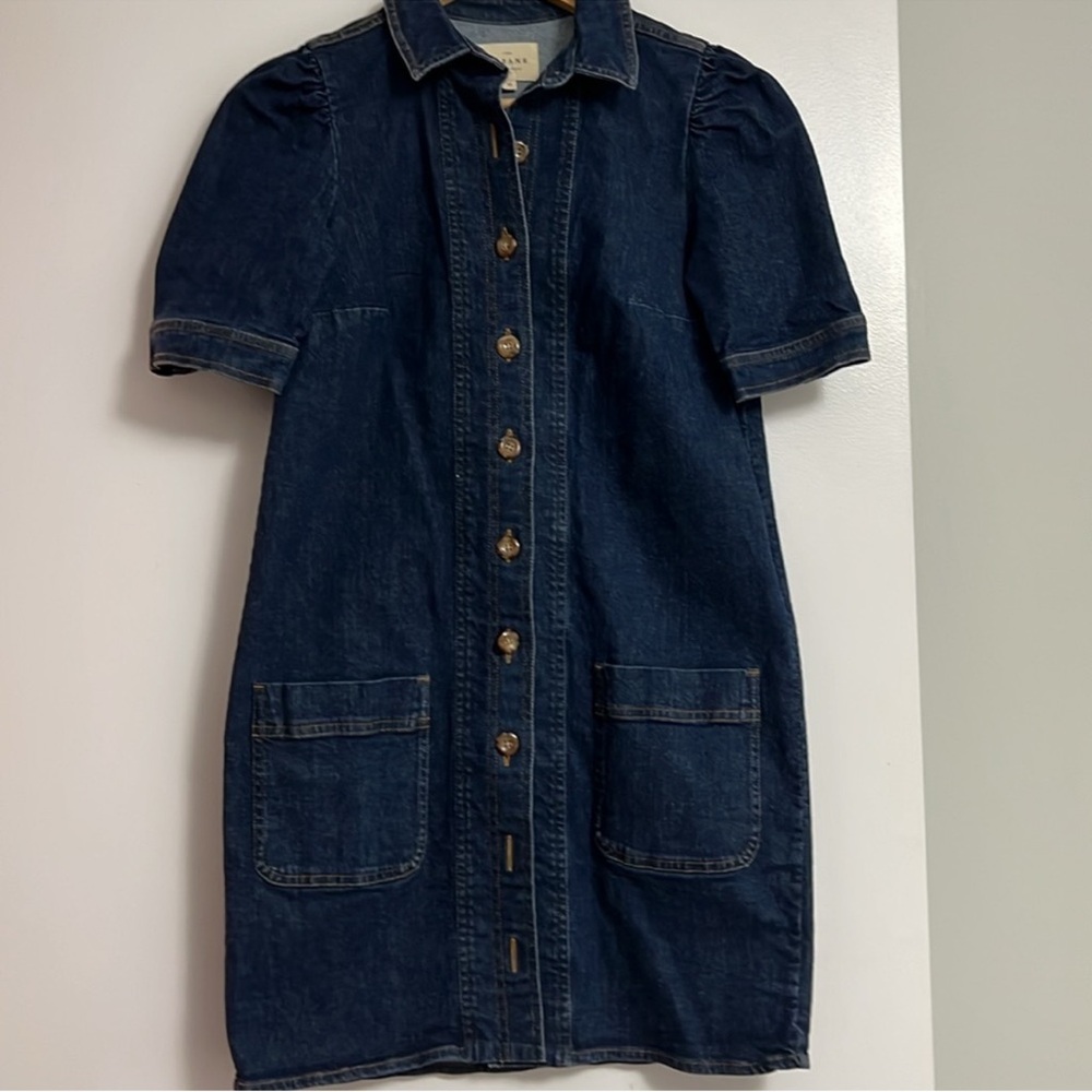 SÉZANE Almette Dress| Blue Denim - Picture 4 of 7